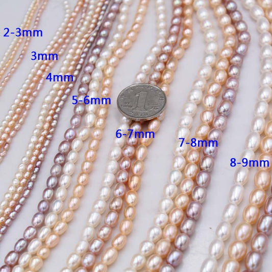 1065 natural freshwater pearl loose beads 2-9mm meter-shaped pearl DIY jewelry material
