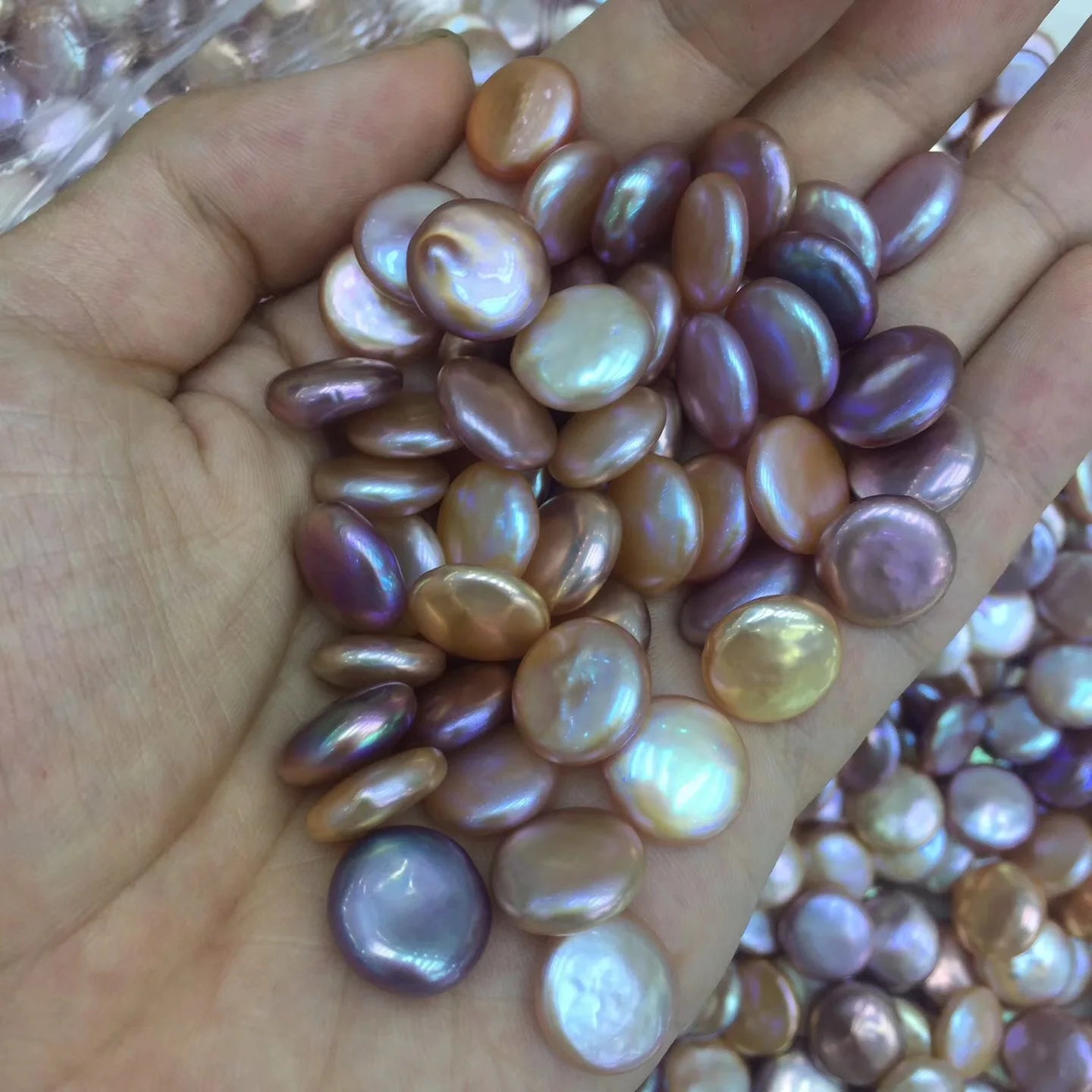 High Quality 3A Colourful Coin Baroque Pearl Natural Freshwater Loose Pearls ForJewelry Making Wholesale Price