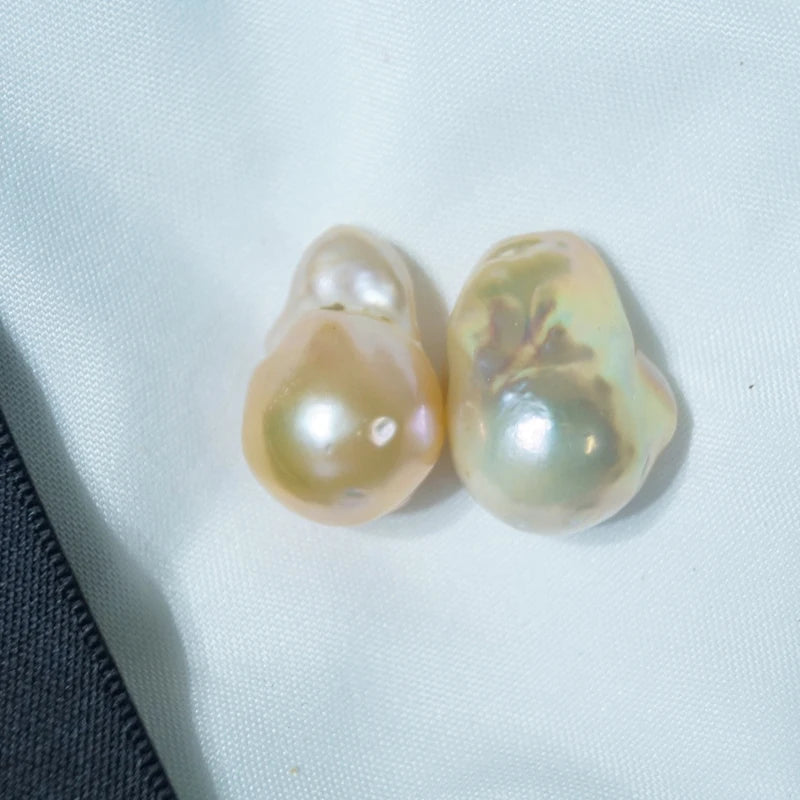 Zhuji Cultured 3A Good Quality Irregular Loose Baroque Pearls 15mm-19mm Freshwater Pearls Beads for Making Jewelry Earrings