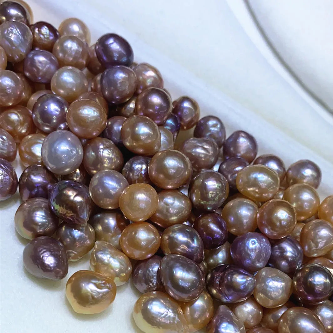 High Quality Natural Loose Pearls 2A Irregular Shape Rainbow Colors Baroque Freshwater Pearls 12mm 13mm for Jewelry Making