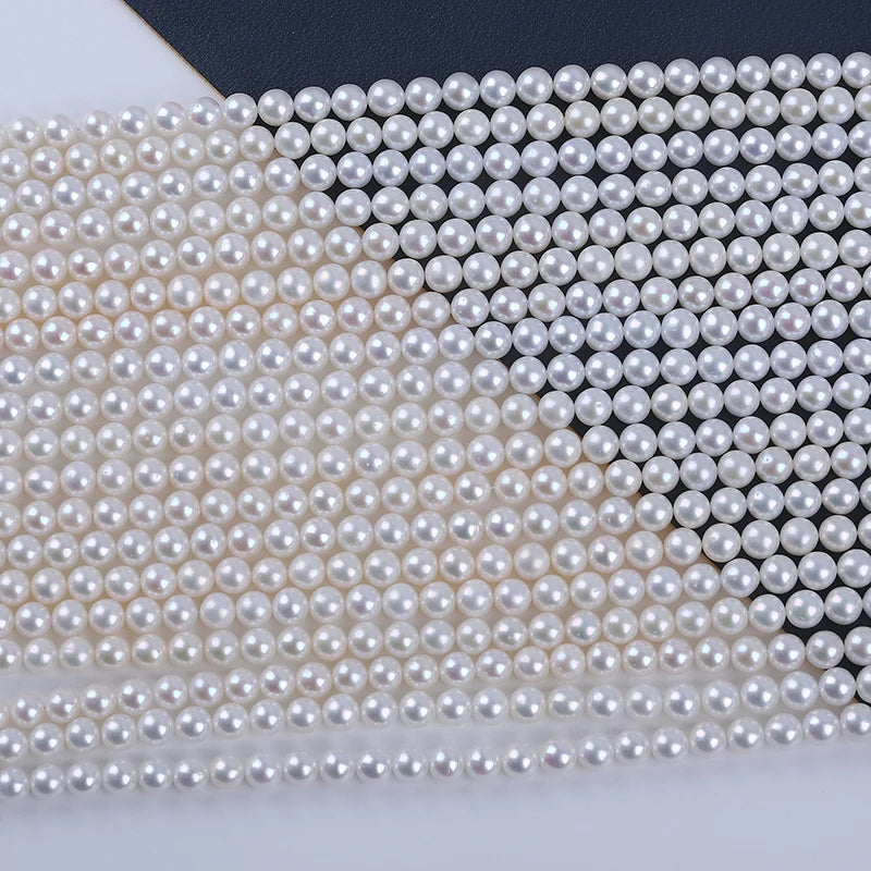 2.5-6mm AAA Grade White Color Round Pearl Natural Freshwater Pearl for Jewelry Making