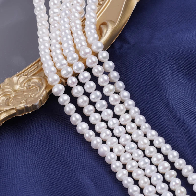 2.5-4.5mm High Quality Round Shape Freshwater Natural Round Pearls for Jewelry Making