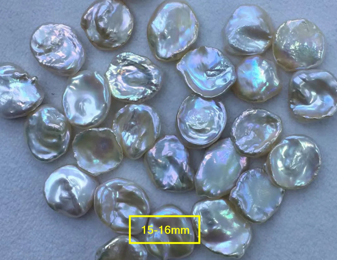 Baroque Natural Freshwater Keshi Pearls 5-15mm Petal Shape Loose Pink Color for Jewelry Making
