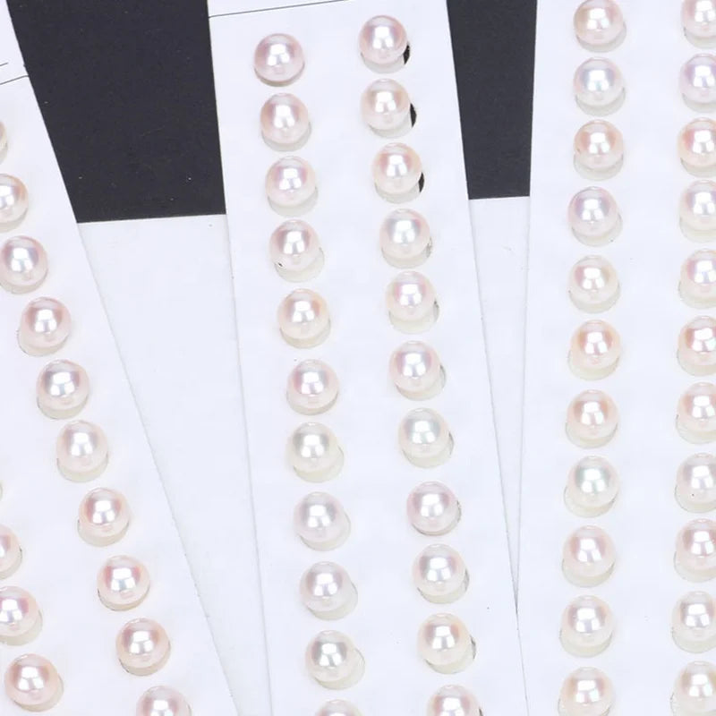wholesale 3A high quality Round shape White freshwater pearl 7mm-10mm loose pearl for making jewelry