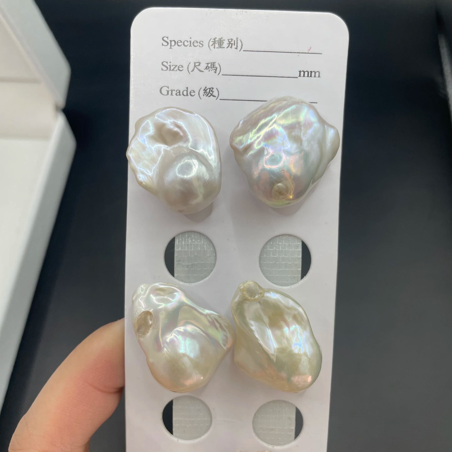Large Size Baroque Freshwater Pearl Necklace Making Loose Beads 14mm-16mm White Half-Hole Natural Pearls 15mm Jewelry-Wholesale