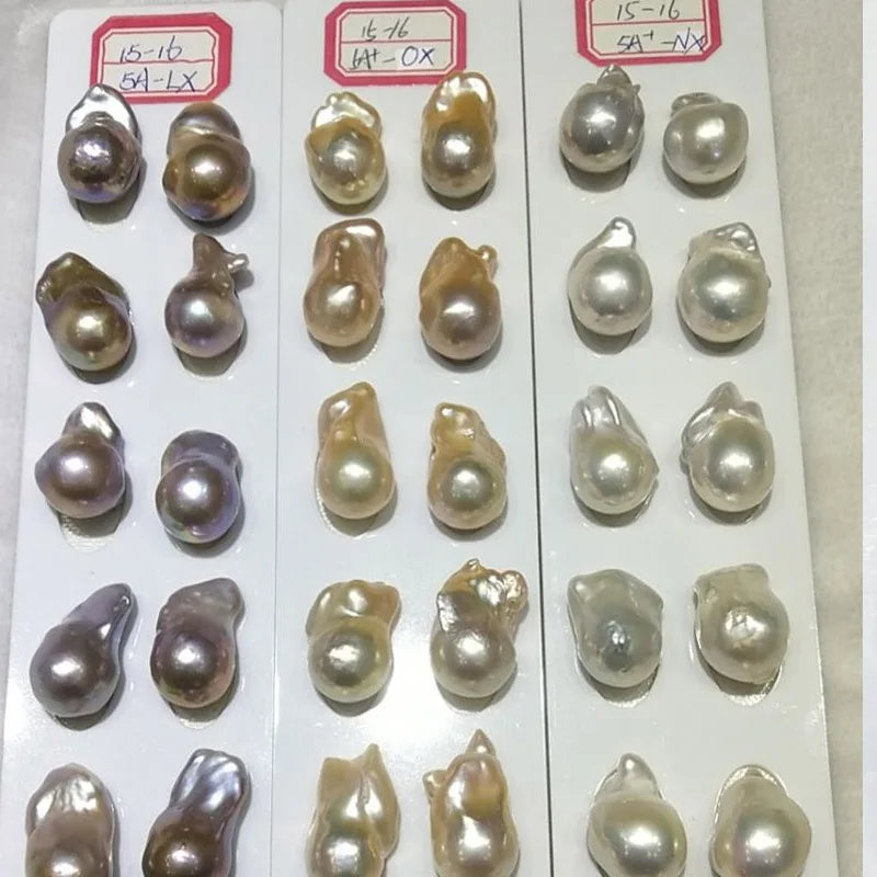 Wholesale Large 9mm to 16mm Natural Freshwater Pearl High Quality Loose Baroque Pearl for Rings Necklace DIY Making