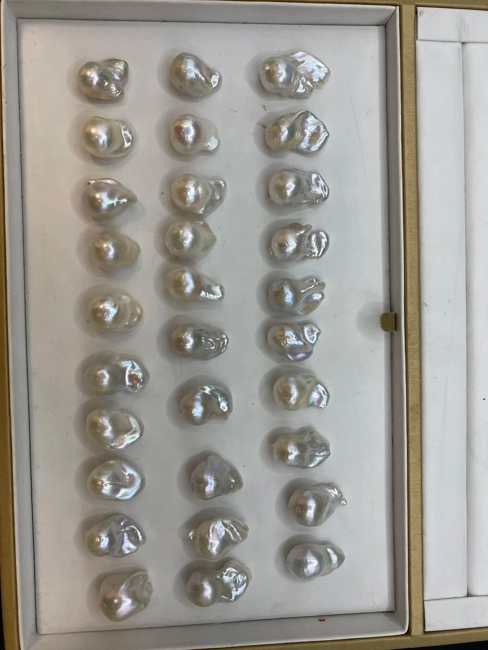 Wholesale 3A Quality Loose Baroque Freshwater Pearl Full Hole White Color Baroque Shape for Jewelry Making