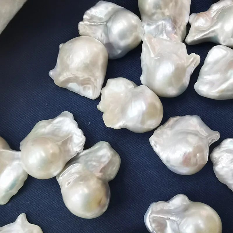 High Quality Freshwater White Color Pearls Big Size Loose Natural Baroque Pearl for Jewelry Making