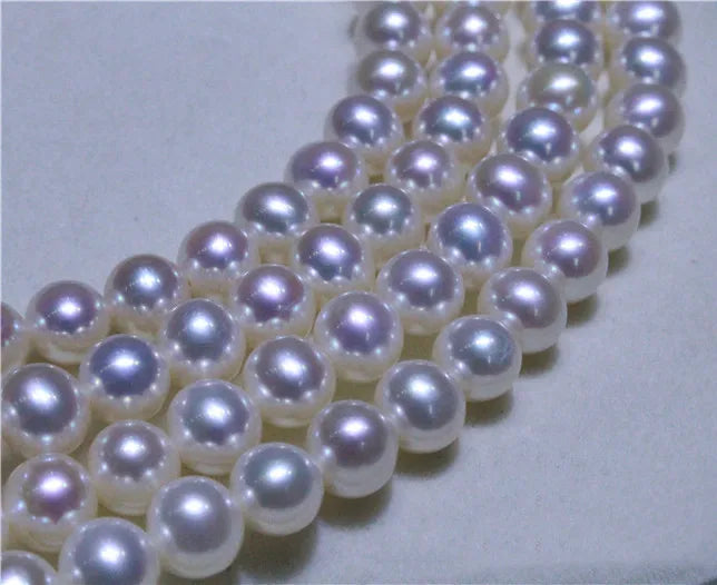 5A Freshwater Natural Pearls 10-11mm to 11-12mm Highlight White DIY Jewelry Accessories High Quality Pearls