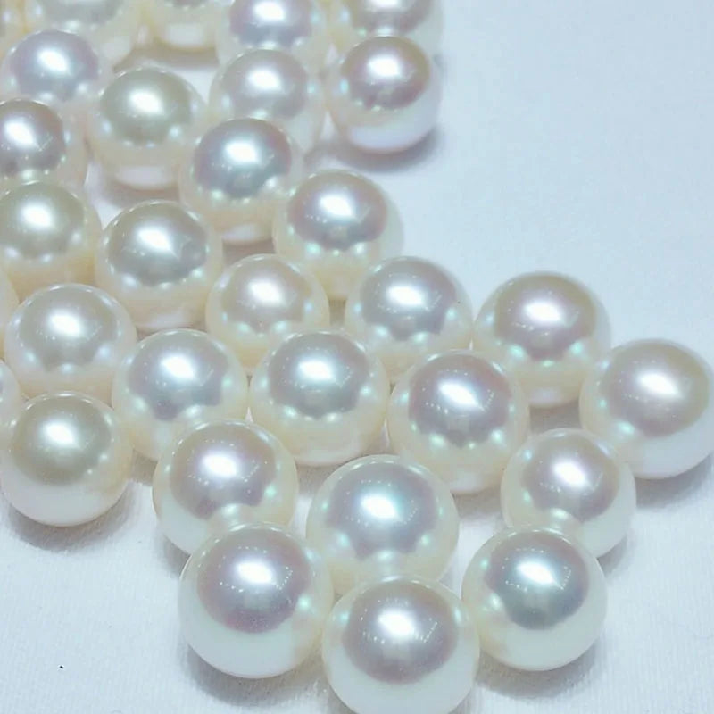 Half Drilled White Purple Natural Color Round Pearl Jewelry Wholesalers Natural Freshwater Loose Pearls for Jewelry
