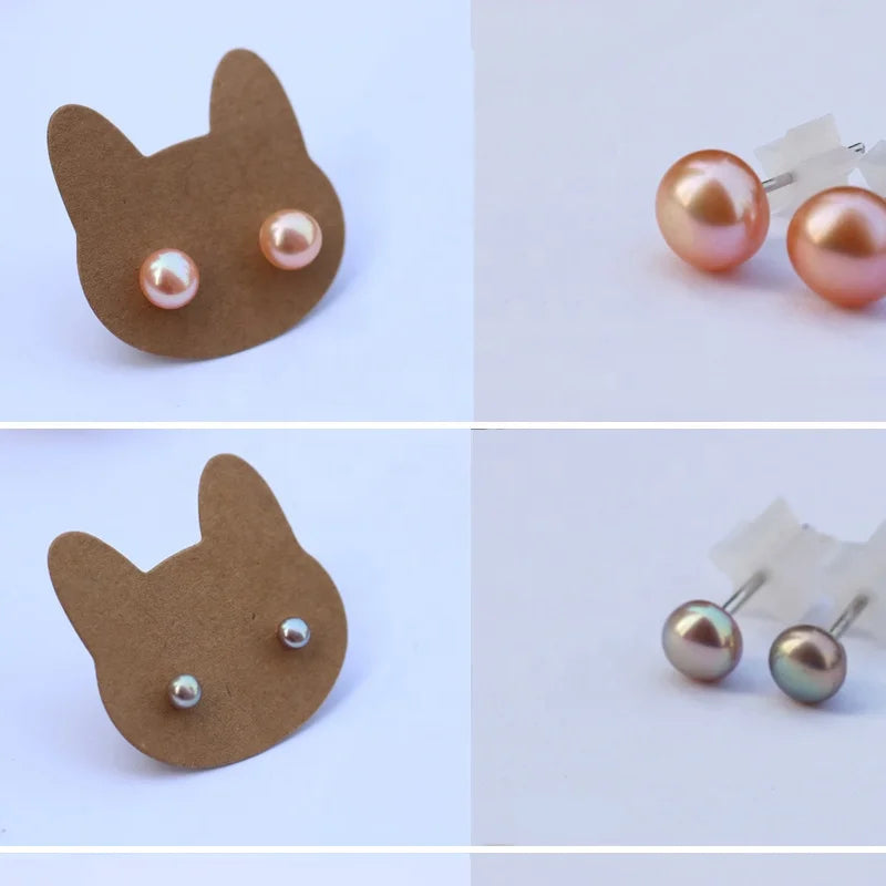 Natural Freshwater Pearl 3A+ Glare Flawless Loose Beads Jewelry DIY Button Pearl Necklace Bracelet Jewelry Accessories