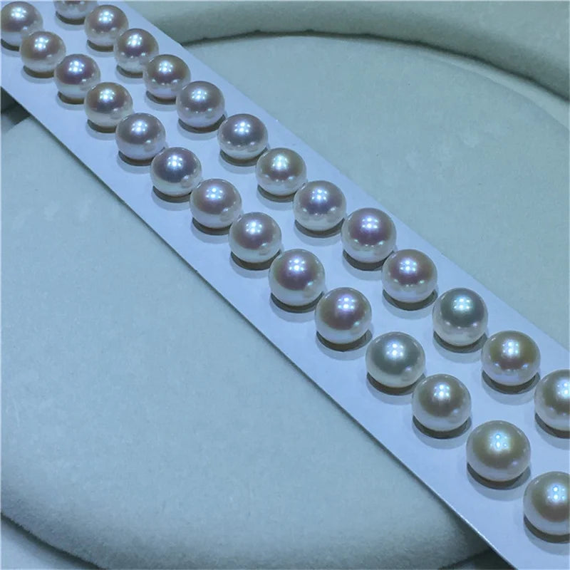 Wholesale Loose Pearls 3mm-8mm White Round Natural Fresh Water Pearl for Jewelry Production