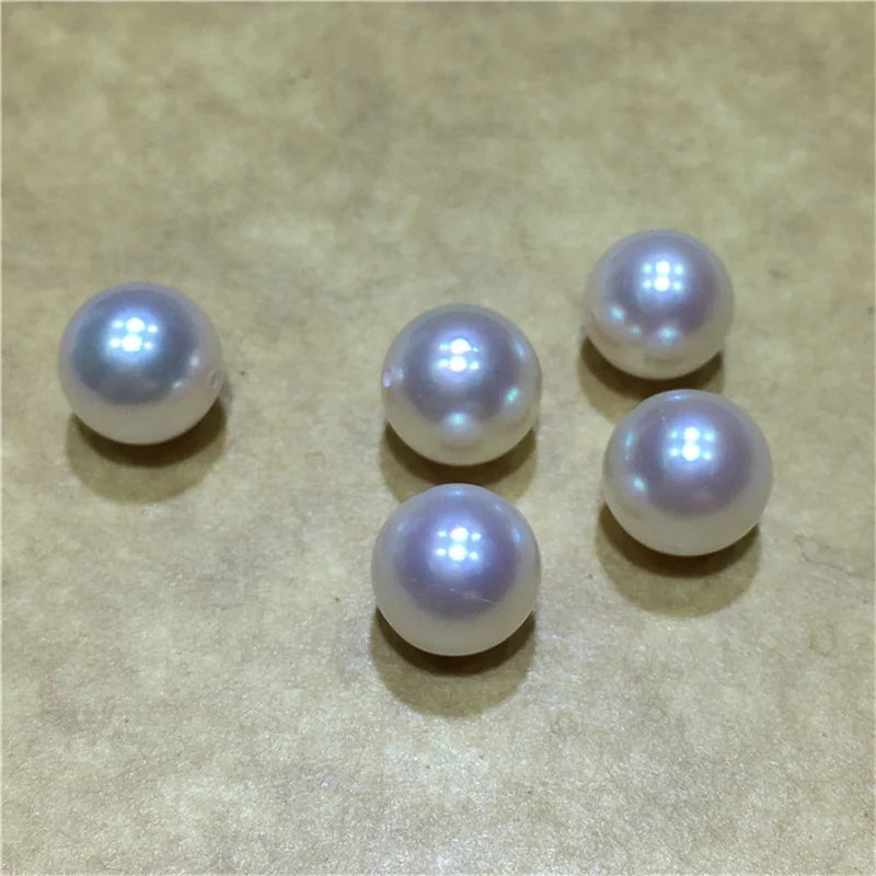1A Quality Big Size Edison Pearl China Natural Round Loose Freshwater Pearl White Round Half-Hole Hot Sale 11-15mm