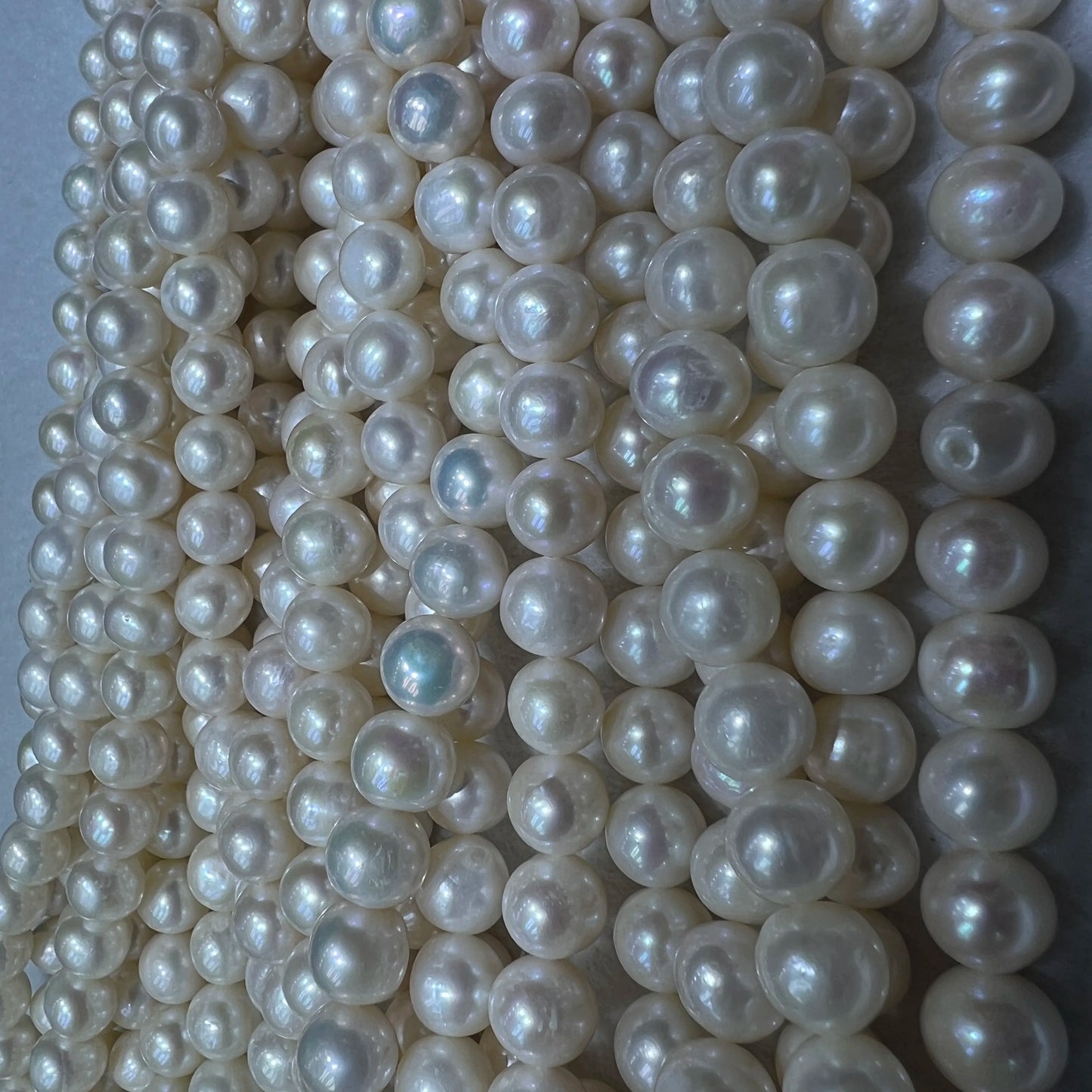 5A Freshwater Natural Pearls 10-11mm to 11-12mm Highlight White DIY Jewelry Accessories High Quality Pearls