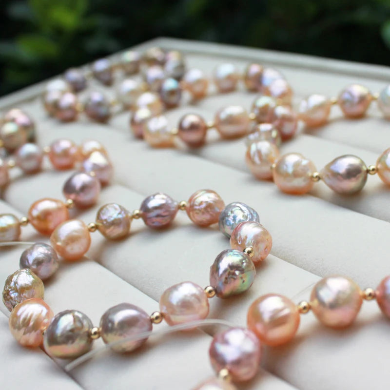 Factory Price Gothic Pearl 15mm Big Sale 3A Natural Freshwater Baroque Pearl Strand for Jewelry Necklaces