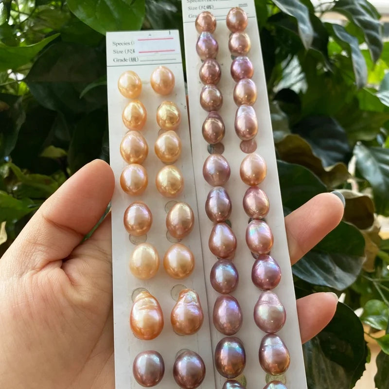 New Arrival Natural Pearl High Quality 3A Loose Pink Baroque Pearls 15-16mm Freshwater Loose Pearl Beads for Necklace 15-16mm