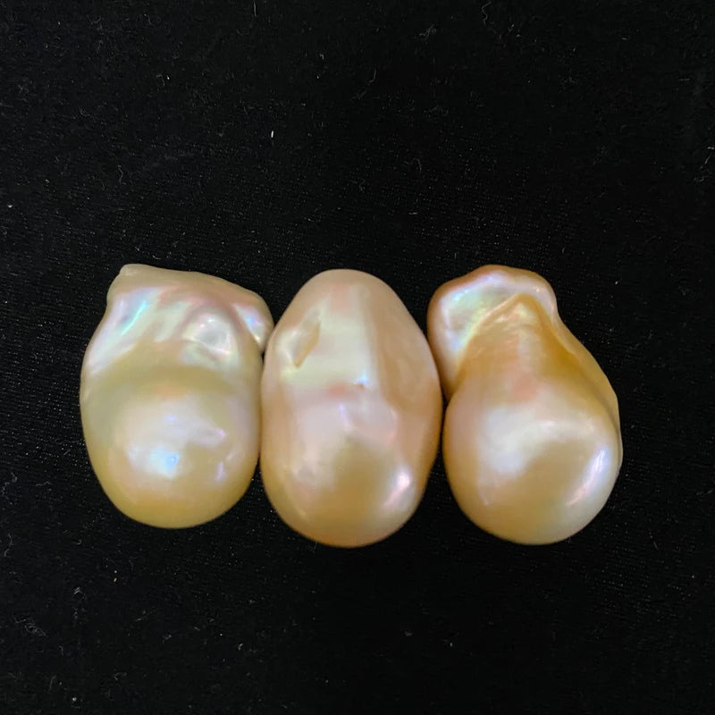 Wholesale Price Irregular Shape 15mm Loose Baroque Pearls Nucleated Big Baroque Freshwater Pearl for Jewelry Making