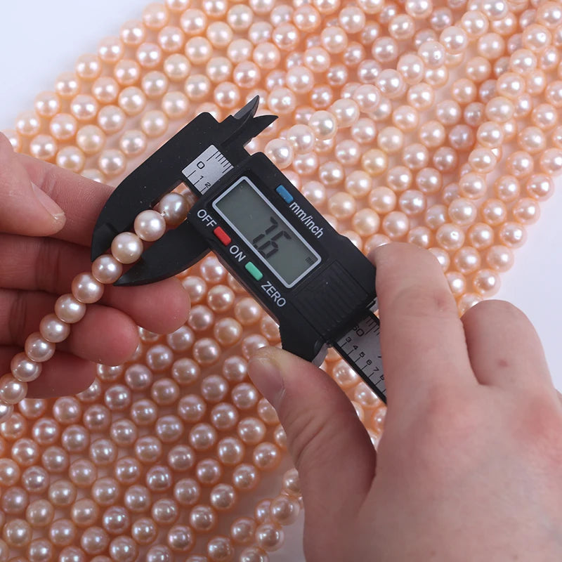 7.5-8mm AA Grade Natural pink Round Pearl Natural Freshwater Pearl for Jewelry Making