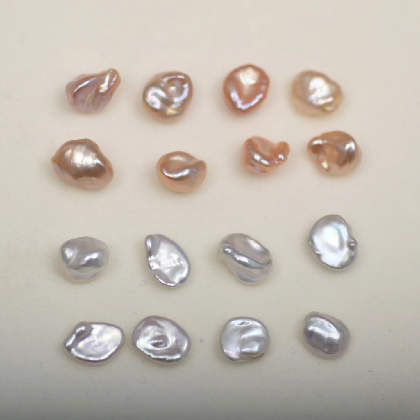 Jewelry High Quality 5-10mm Keshi White Freshwater Pearl Earrings Small Size Natural Loose Pearls 10mm Wholesale Price