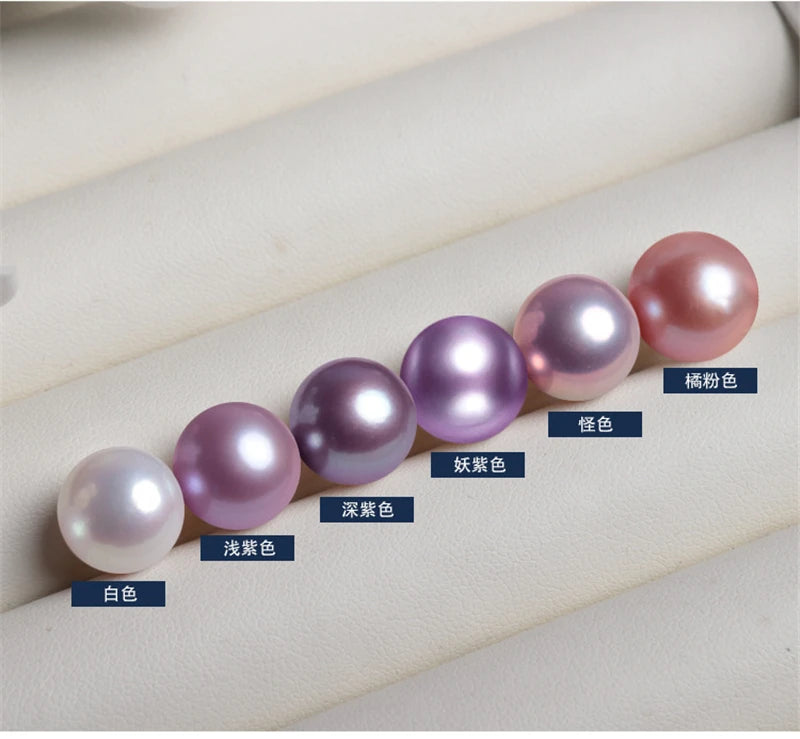 Wholesale Freshwater White Pearl Beads for Jewelry Making 2mm-11mm Natural 3A 4A Half Hole Round Loose Beads 4mm 9mm Diameters