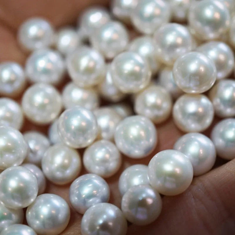 Fengzuan Jewelry 6.5-7mm Round White Wholesale Real Freshwater Loose Pearls Natural Round Pearls