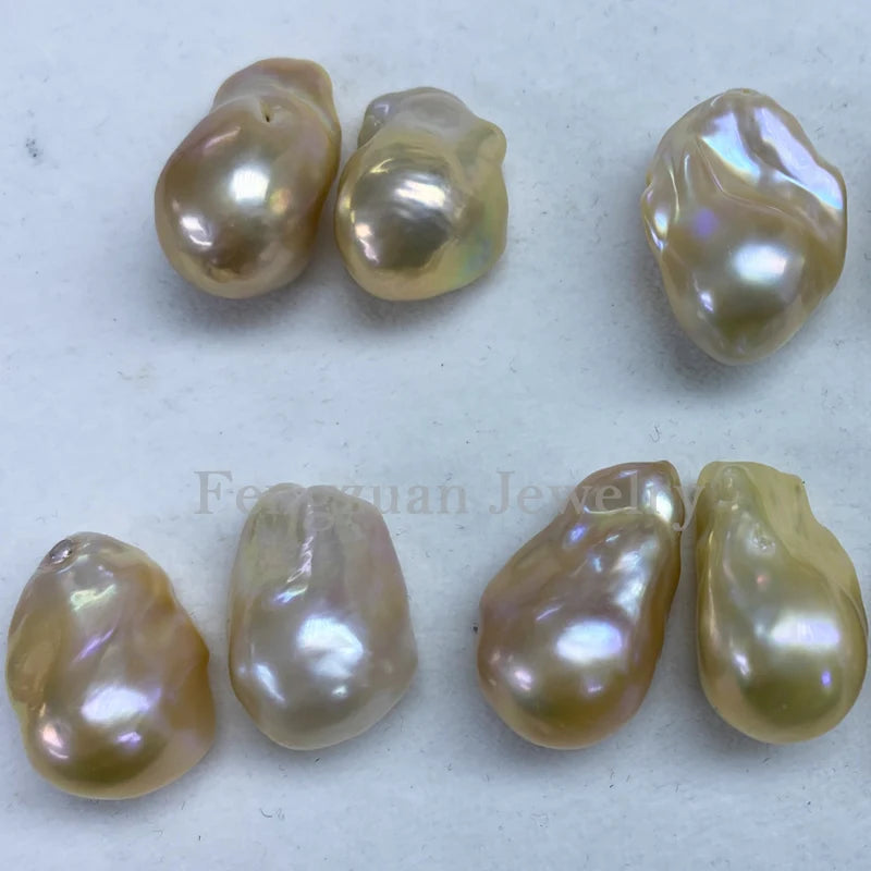Zhuji Cultured Wholesale Natural Baroque Pearls A-3A White pink Purple Freshwater Pearl Loose Baroque Beads for Ring 9mm~20mm