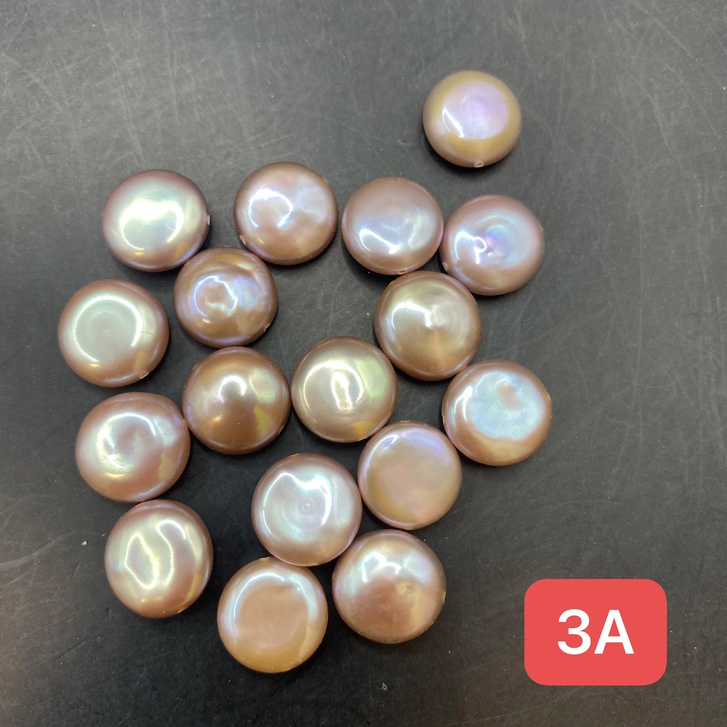 Natural Freshwater Pearl Loose Coin Beads No Hole White Pink Purple Coin Pearl Bead for Jewelry Making
