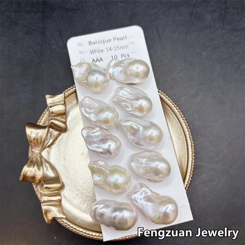 Hot Sale Baroque Pearl Freshwater Pearl Necklace Loose Baroque Pearl with Irregular Shape for Jewelry Making