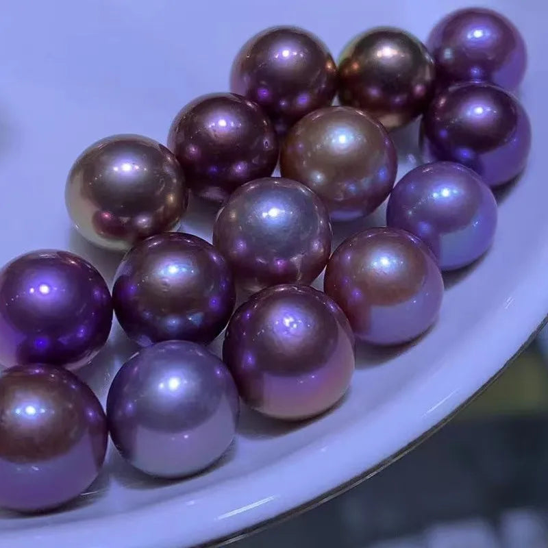 3A 4A Quality Natural Edison Pearls Loose Full Hole Half Hole No Hole White Pink Purple Edison Pearl Price