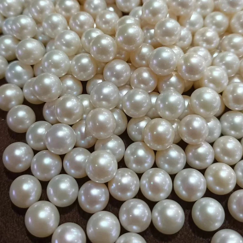 China Cultured Loose Pearl 3a Round Half Hole 6mm 7mm 8mm Natural Freshwater Pearl for Jewelry Production