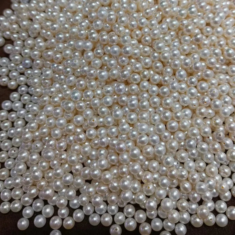 China Cultured Loose Pearl 3a Round Half Hole 6mm 7mm 8mm Natural Freshwater Pearl for Jewelry Production
