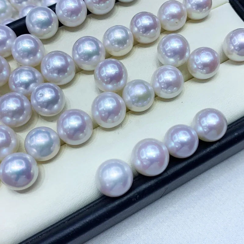 Large fresh water pearl 14mm White Freshwater Pearls Natural Loose round Beads for Fine Jewelry Making