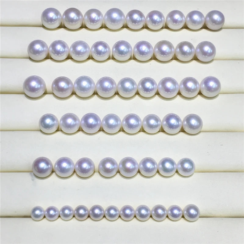 1A Quality Big Size Edison Pearl China Natural Round Loose Freshwater Pearl White Round Half-Hole Hot Sale 11-15mm