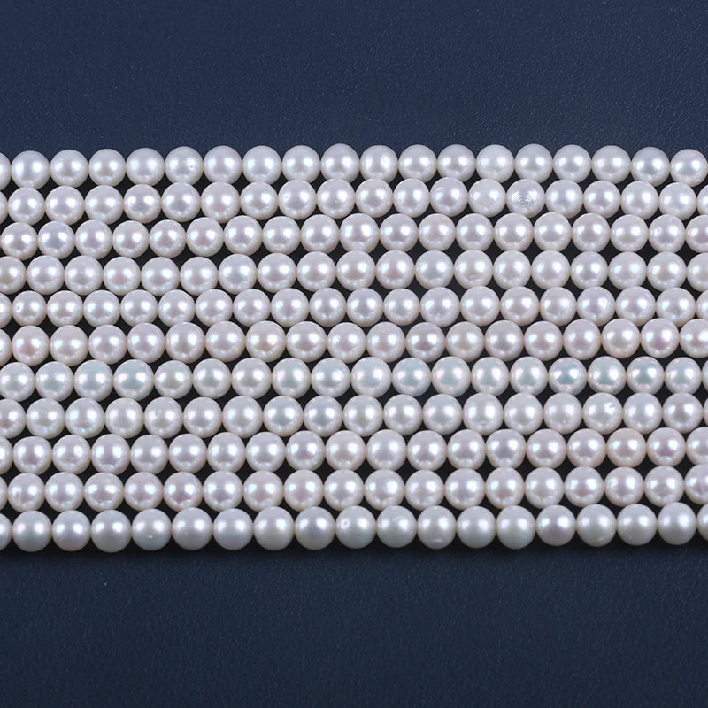 6-7mm Round Shape Freshwater Natural Round Pearls for Jewelry Making