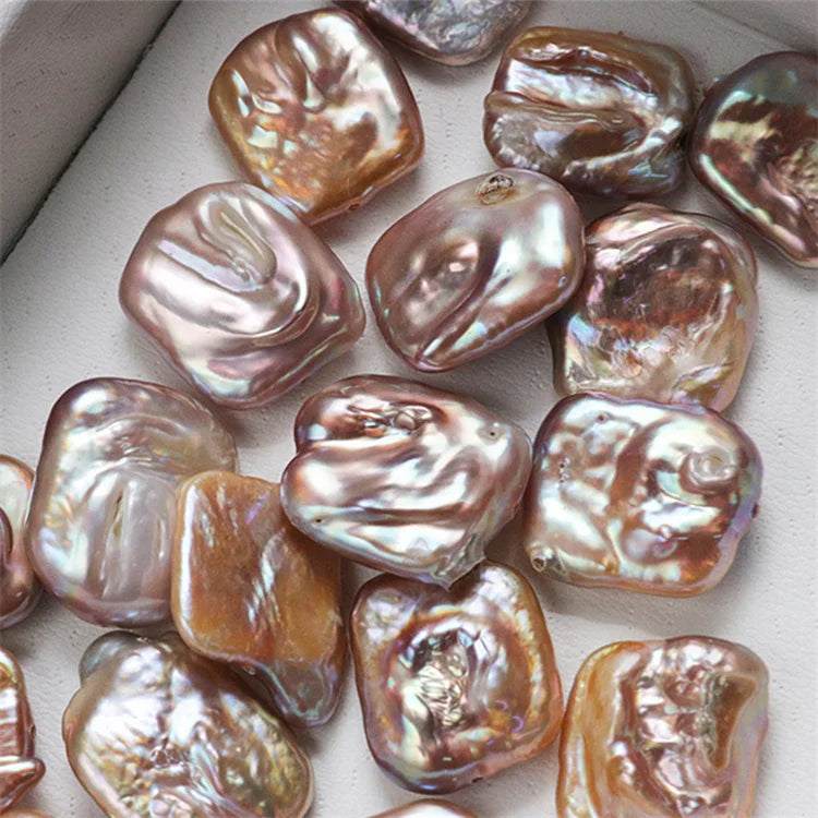 Natural Freshwater Pearls square Baroque High Quality High Gloss Suitable for Earrings Pendant Necklace Factory Wholesale Price