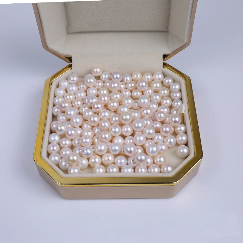 High Quality 3A Freshwater Pearl 3-11.5mm Round Shape in White/Pink/Purple Natural Loose Pearls for Jewelry Making