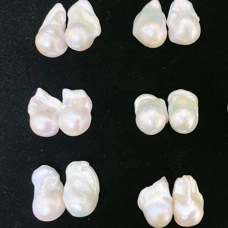 Wholesale Bulk Large Freshwater Baroque Pearls Irregular Shape Loose Beads Natural Pink Color for Jewelry Making