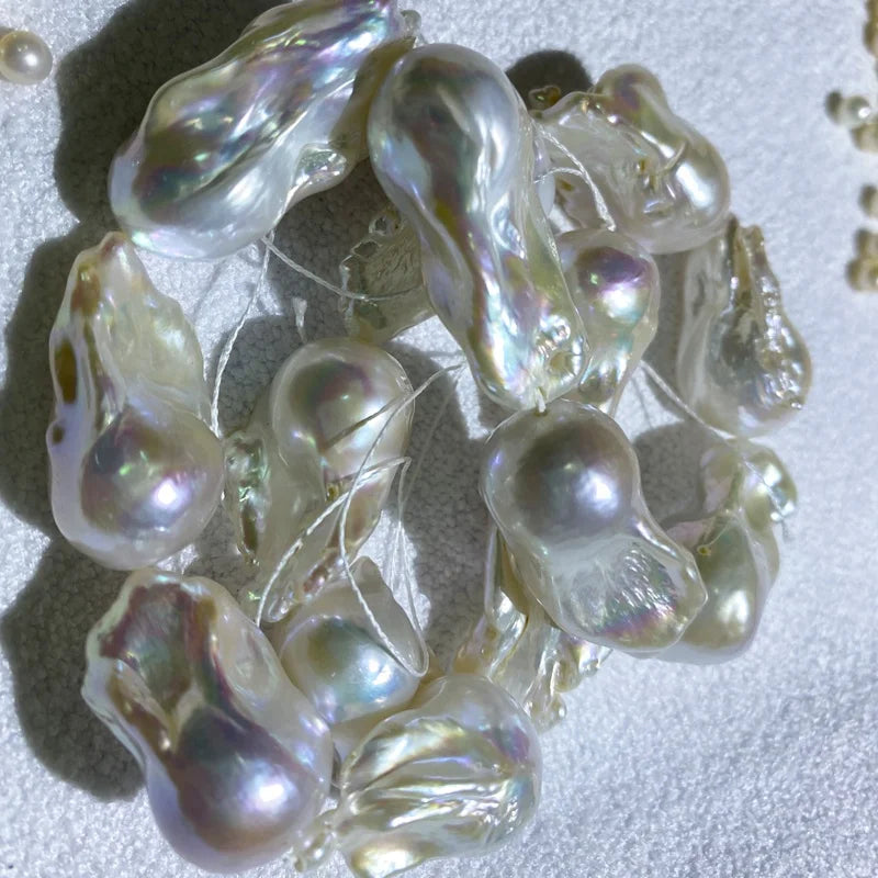 Large Size 17-19mm Natural Freshwater Baroque Pearl Beads Full Hole Irregular Baroque Pearl Loose Beads for Pendant