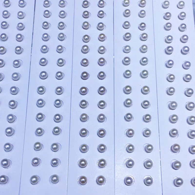 Natural Freshwater Pearl Half Hole White Loose Beads Jewelry Accessories Factory Price
