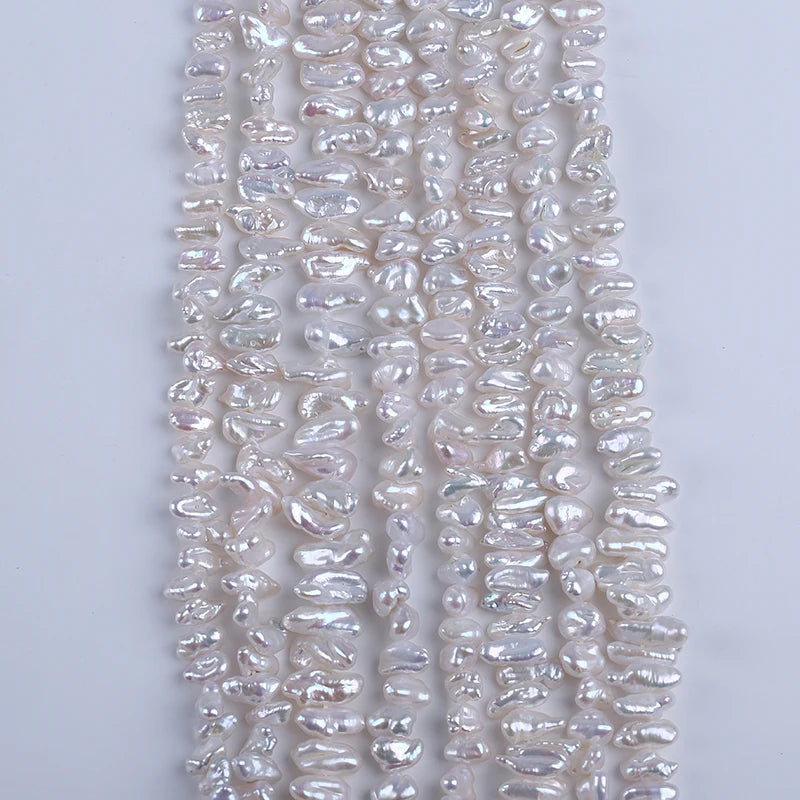 5-8mm Wholesale BIWA Freshwater Keshi Baroque Natural Pearl Beads for Jewelry Making