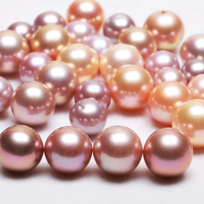 Factory Price Large Natural Pearls 8-8.5mm 3A Grade High Quality Natural Freshwater Loose Round Pearls Beads for Necklace