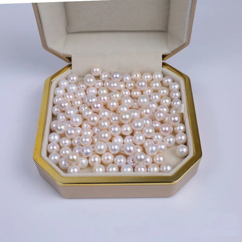 Hot Selling Precious Freshwater Natural Pearls Perfect 7mm-8mm Freshwater Natural White Round Beads