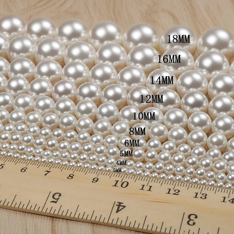 High Quality 3-20mm 3A Pearls Perfect Round Natural Shell Pearl Round Pearl Loose Beads for Fashion Fair Price Jewelry Making