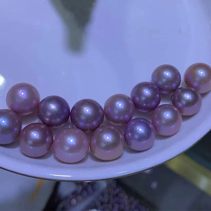 3A 4A Quality Natural Edison Pearls Loose Full Hole Half Hole No Hole White Pink Purple Edison Pearl Price