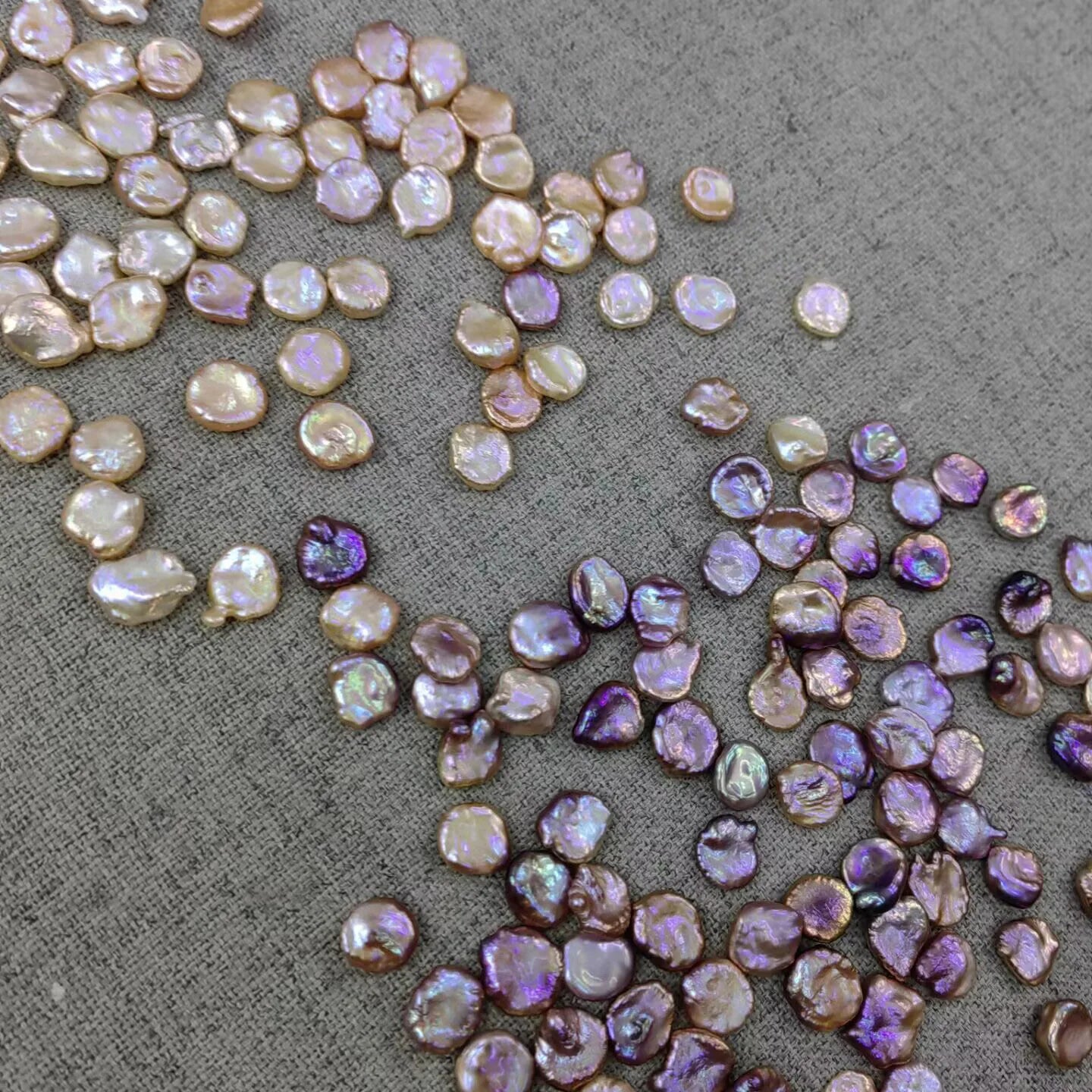 Hot Sale 2A 5-19mm Loose Keshi Freshwater Pearl White Pink Purple Natural Loose Pearls Wholesale Price