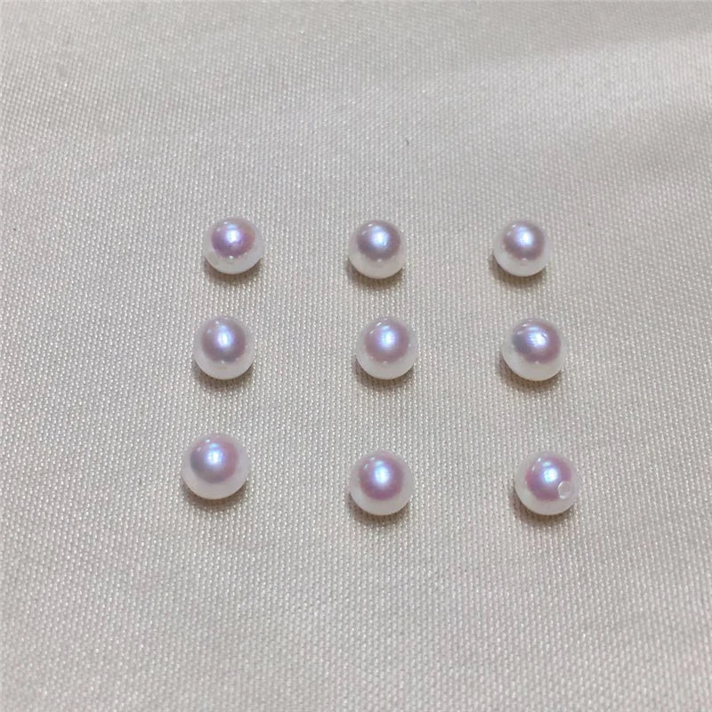 Wholesale 4-4.5mm High Quality Natural White Color Round Pearl Loose Freshwater Pearls for Jewelry