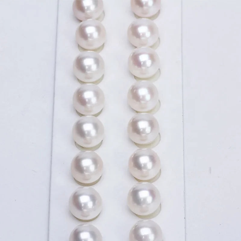 High Quality Loose Pearls 3A 5mm 6mm 7mm 8mm White Round Natural Freshwater Pearl for Jewelry