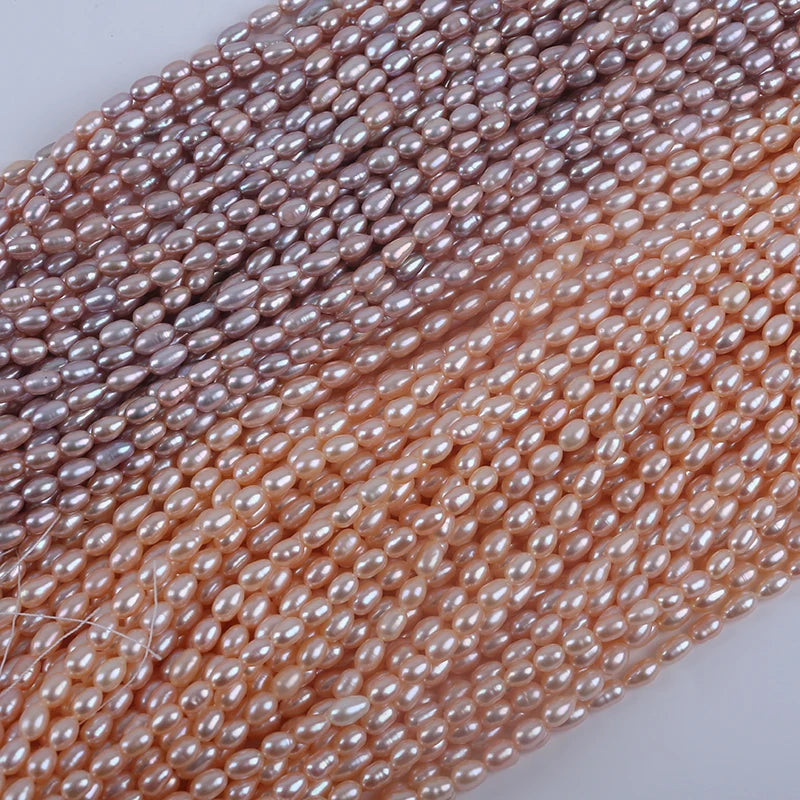 5-6mm Wholesale Real Natural Freshwater Rice Pearls for Jewelry Making