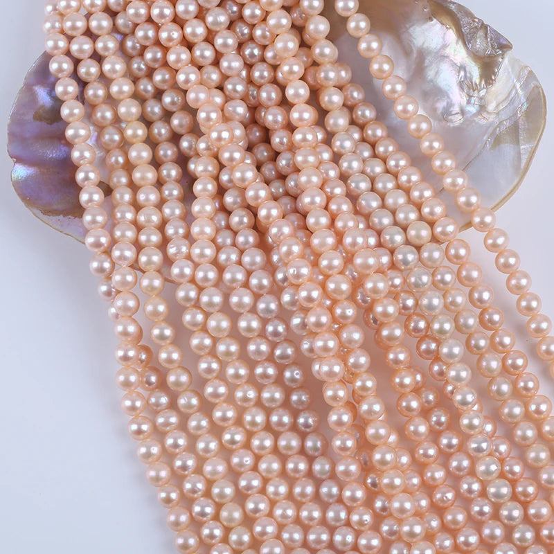 7.5-8mm AA Grade Natural pink Round Pearl Natural Freshwater Pearl for Jewelry Making