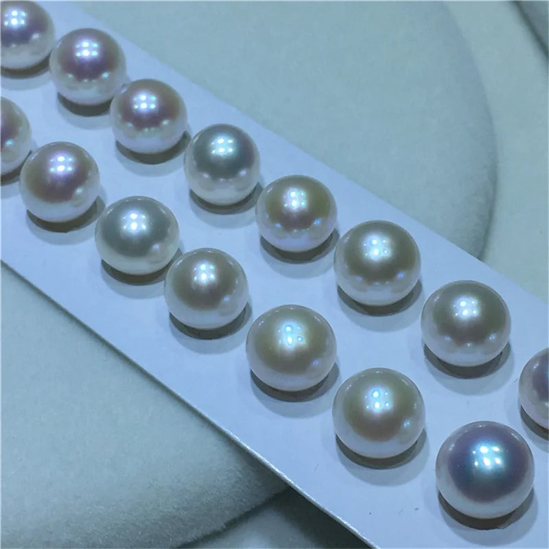 Wholesale Loose Pearls 3mm-8mm White Round Natural Fresh Water Pearl for Jewelry Production